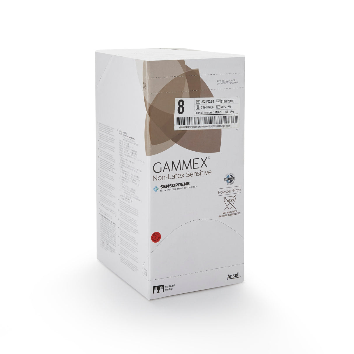 Surgical Glove Gammex® SENSOPRENE® Non-latex Sterile Polychloroprene Chemo Tested - BeHope