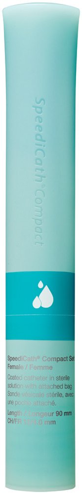 Intermittent Closed System Catheter SpeediCath® Compact Straight Tip 12 Fr. Without Balloon Hydrophilic Coated Polyurethane - BeHope