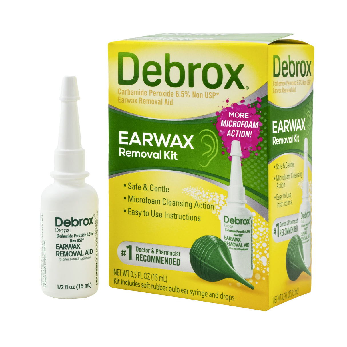 Ear Wax Remover Debrox® 0.5 oz. Otic Drops 6.5% Strength Carbamide Peroxide - BeHope
