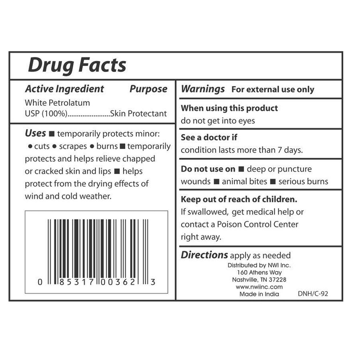 Petroleum Jelly CareALL® 13 oz. Jar NonSterile - BeHope