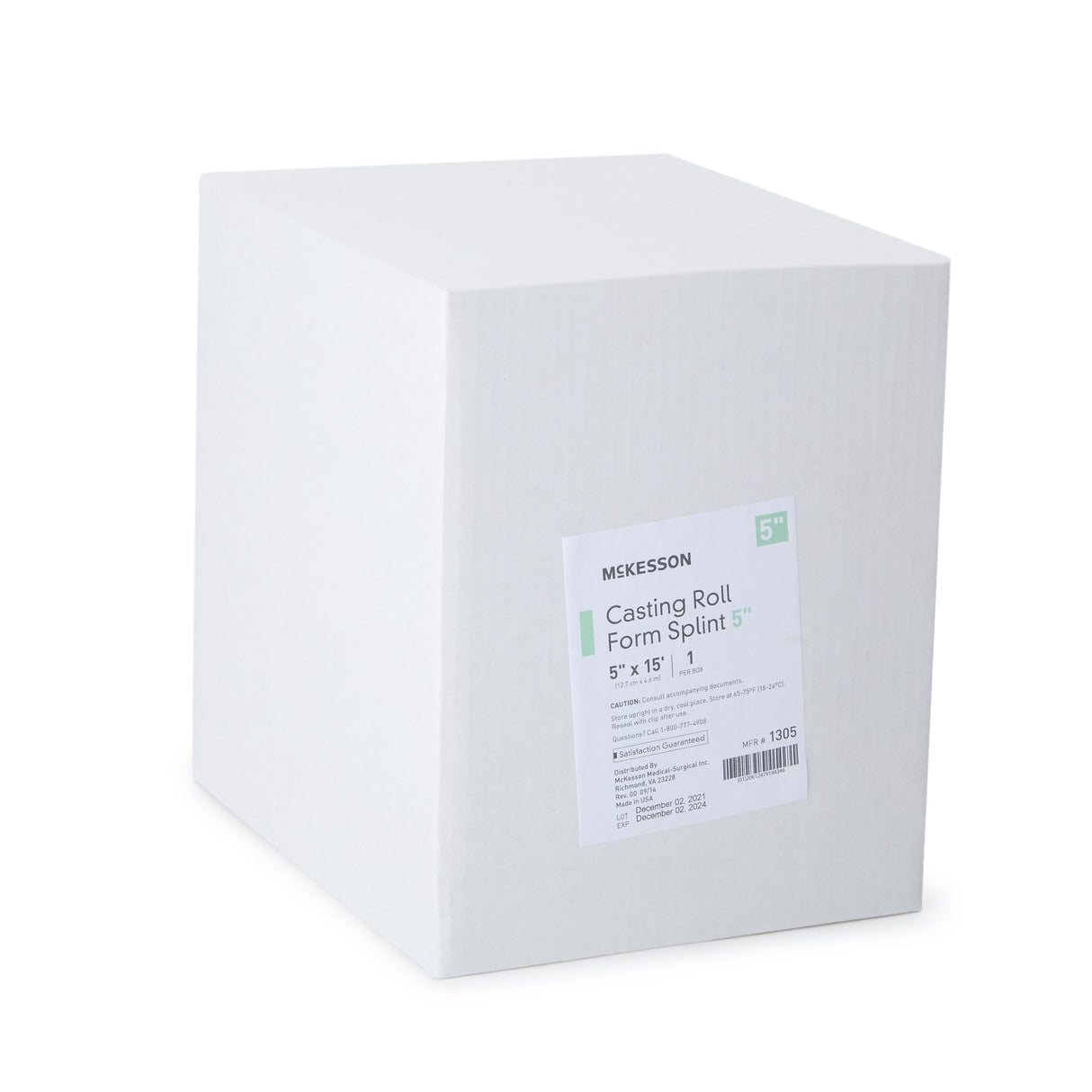 Padded Splint Roll McKesson 5 Inch X 15 Foot Fiberglass White - BeHope