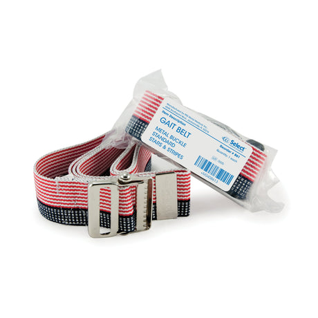Gait Belt McKesson 60 Inch Length Stars and Stripes Design Polyester - BeHope