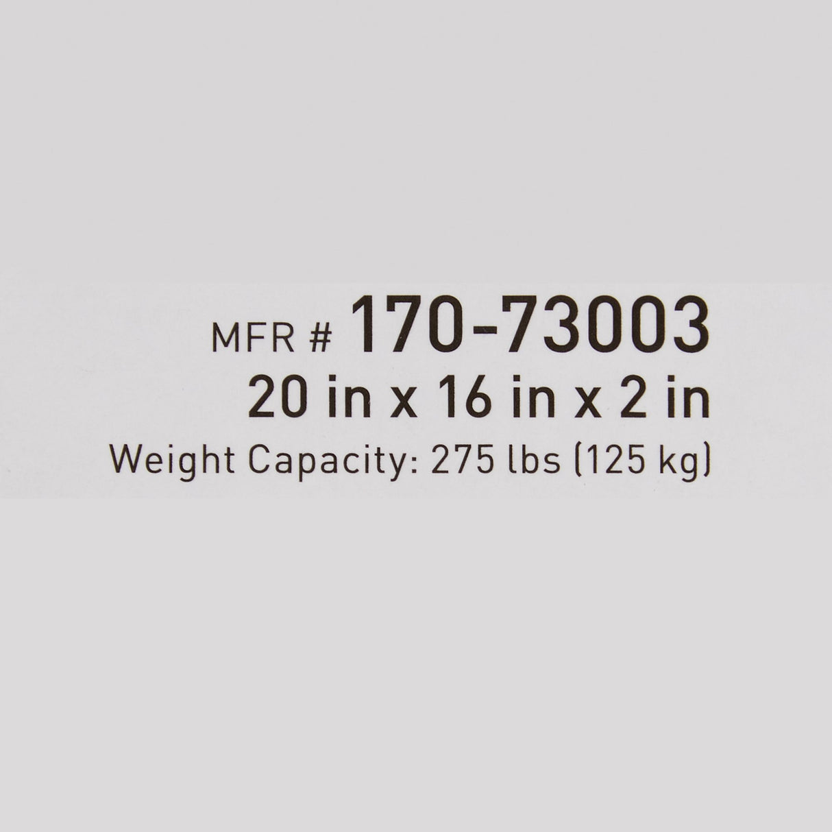 Seat Cushion McKesson 20 W X 16 L X 2 D Inch Foam / Gel - BeHope