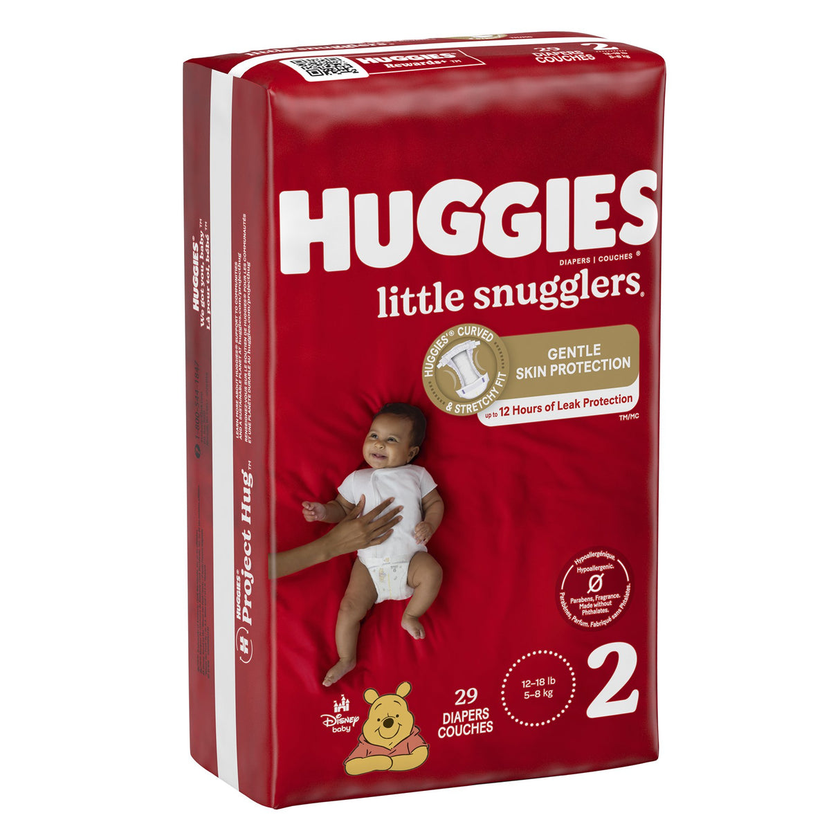 Unisex Baby Diaper Huggies® Little Snugglers Size 2 Disposable Heavy Absorbency - BeHope