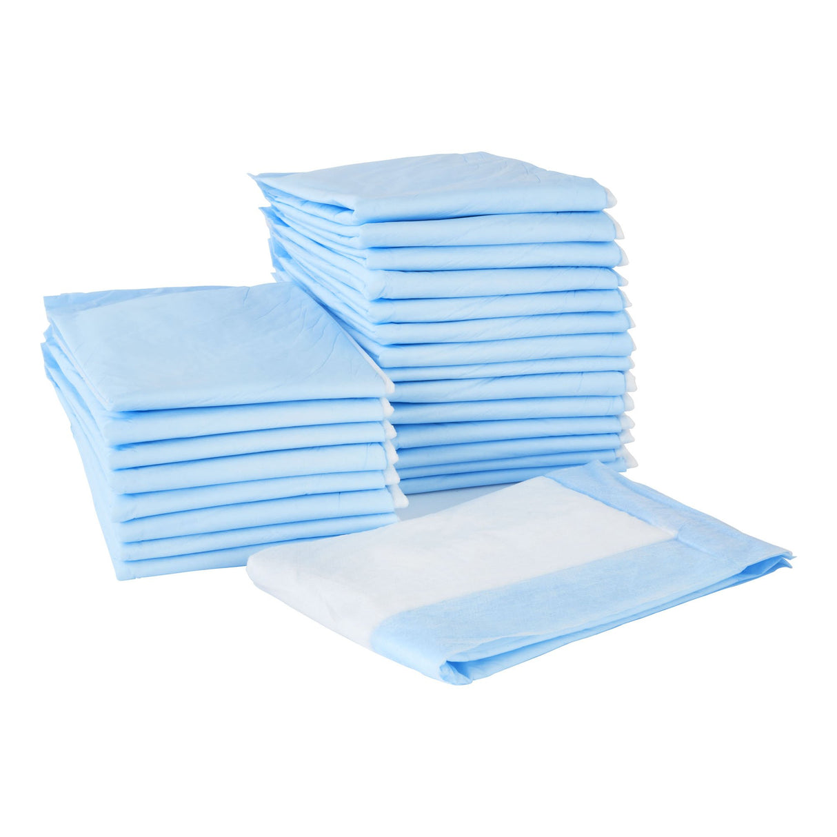 Disposable Underpad McKesson Classic 17 X 24 Inch Fluff / Polymer Light Absorbency - BeHope