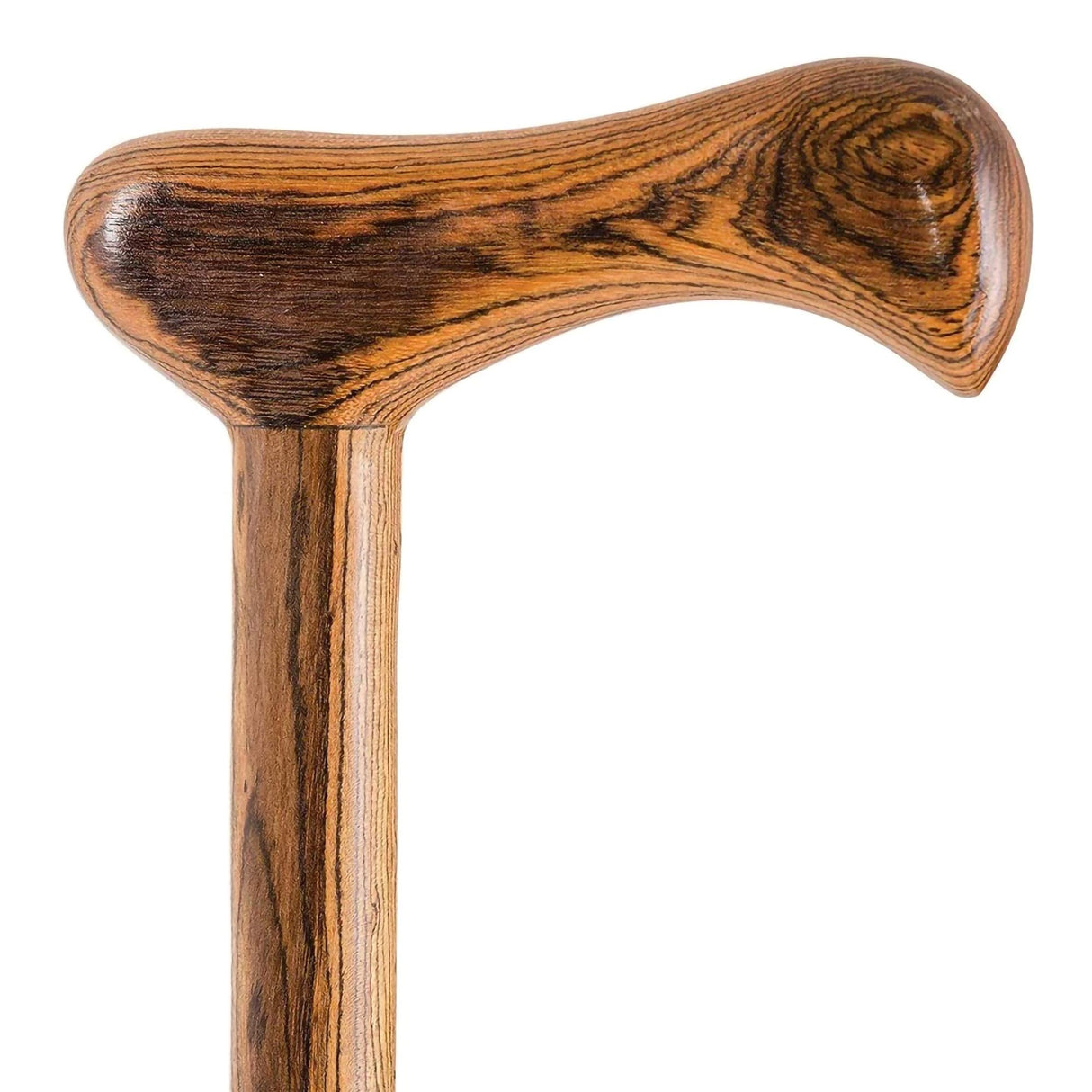 T-Handle Cane Brazos™ Twisted Wood 37 Inch Height Brown - BeHope