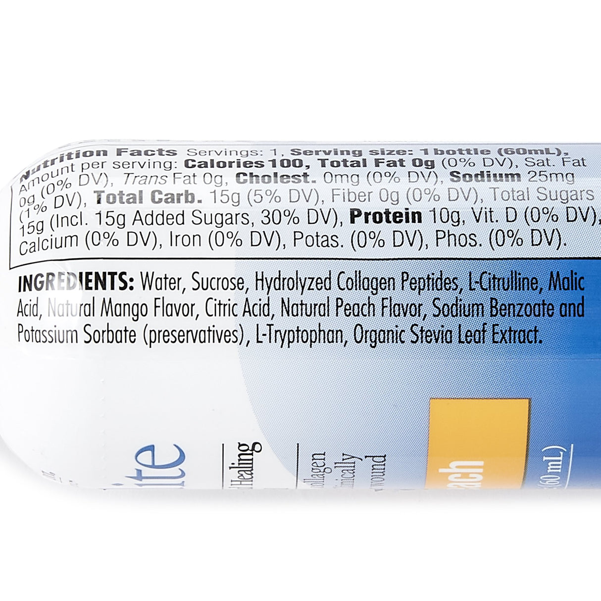 Oral Supplement Expedite Peach Mango Flavor Liquid 2 oz. Bottle - BeHope