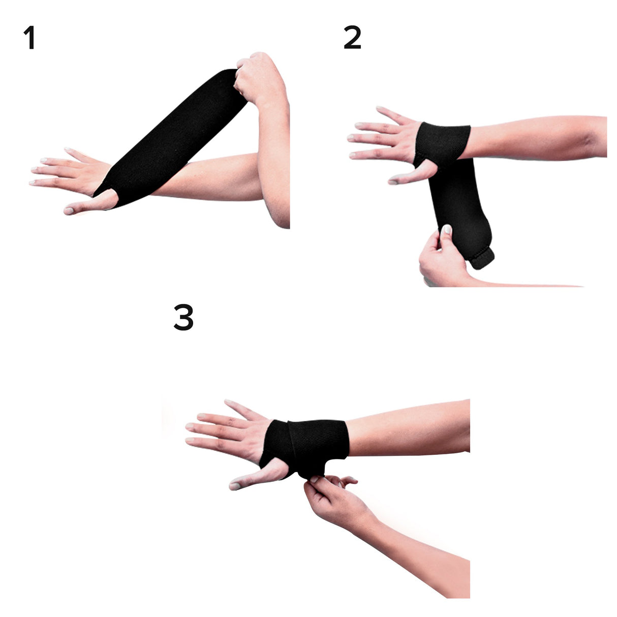 Wrist Support 3M™ Futuro™ Sport Wraparound Neoprene / Nylon / Polyester Left or Right Hand Black One Size Fits Most - BeHope