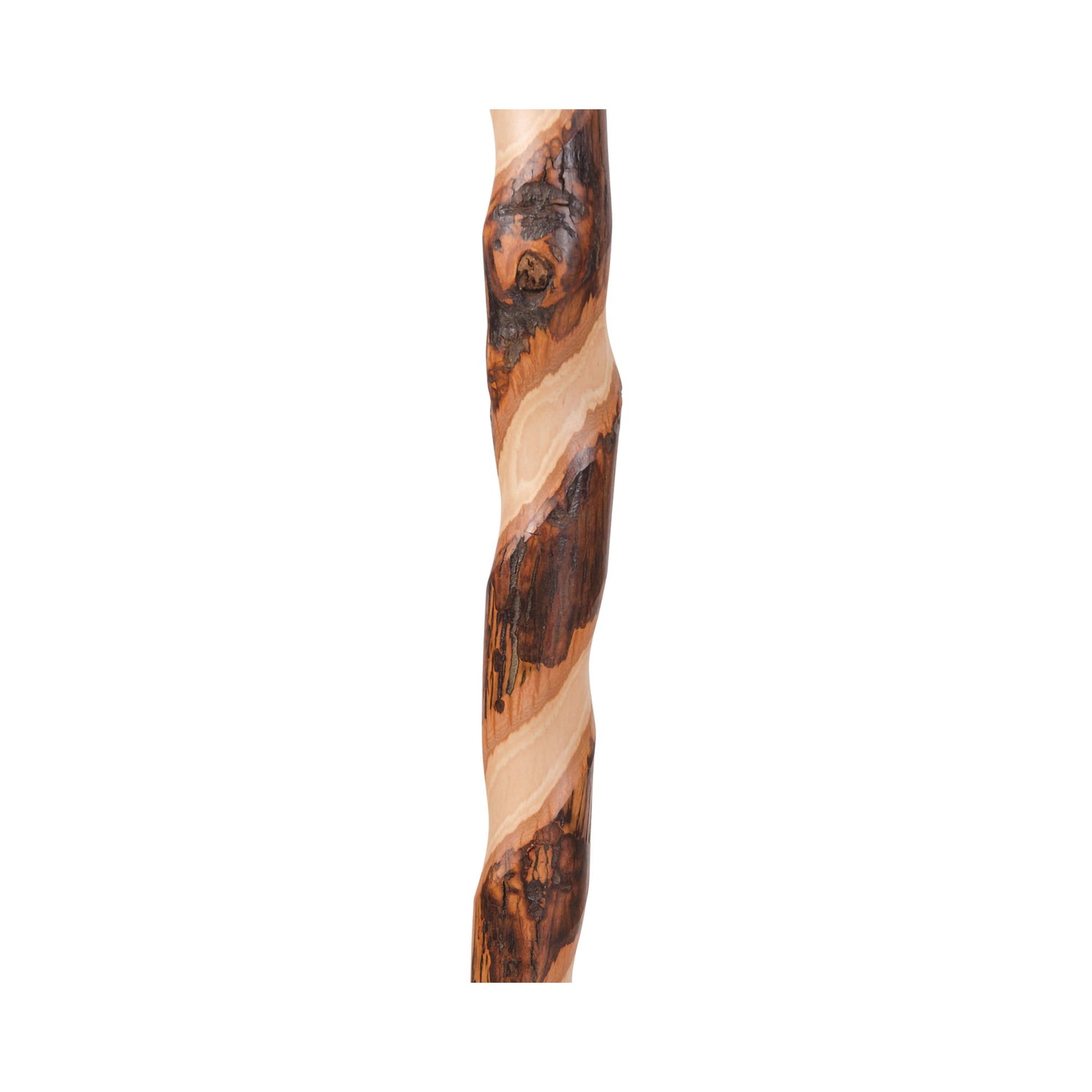 T-Handle Cane Brazos™ Twisted Wood 37 Inch Height Hickory - BeHope
