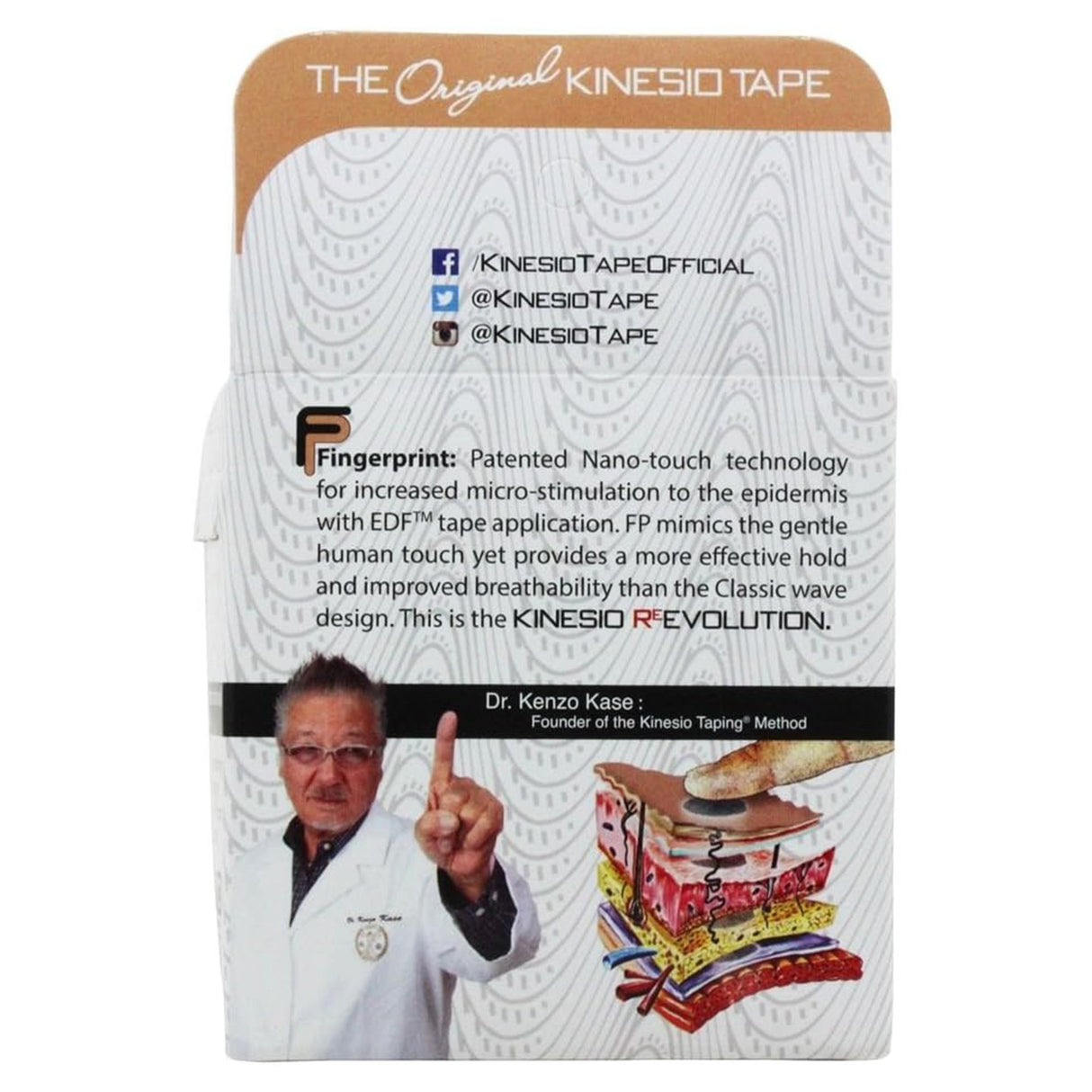 Kinesiology Tape Kinesio® Tex Gold™ FP Beige 2 Inch X 5-1/2 Yard Cotton NonSterile - BeHope