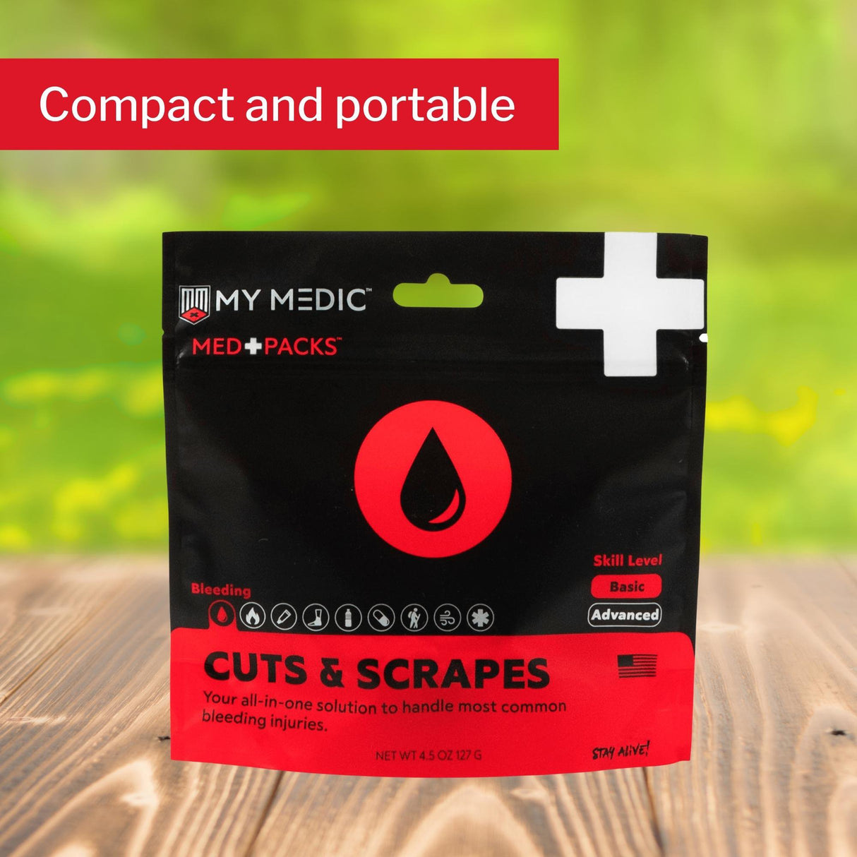 First Aid Kit My Medic™ MED PACKS Cuts and Scrapes Pouch - BeHope