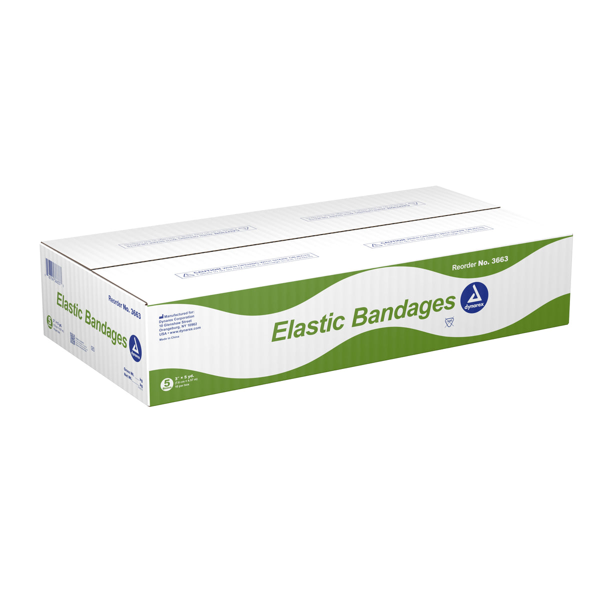Elastic Bandage Dynarex® Clip Detached Closure Nonsterile Standard Compression - BeHope