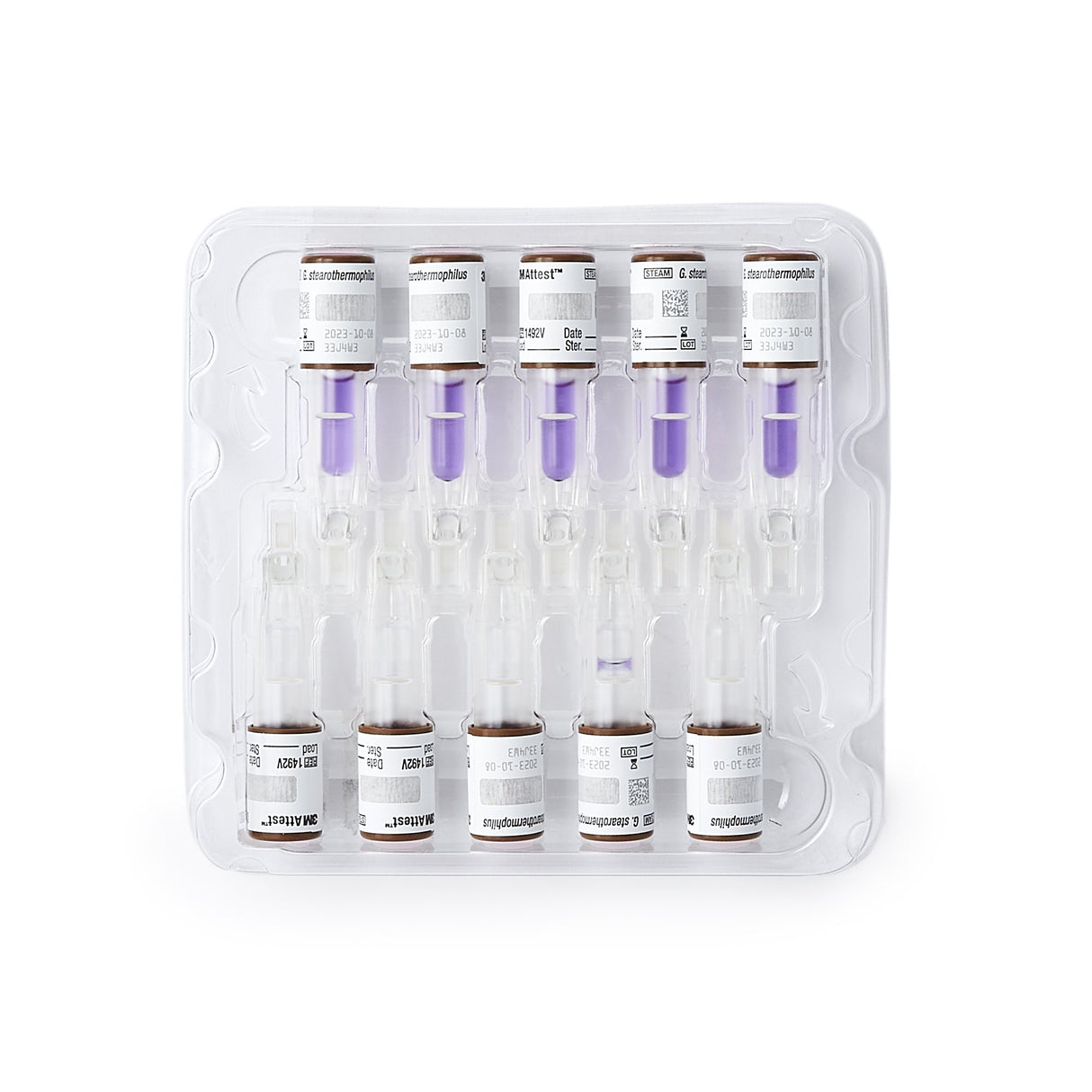 Attest™ Super Rapid Readout Sterilization Biological Indicator Vial Steam 2-1/2 Inch Length - BeHope
