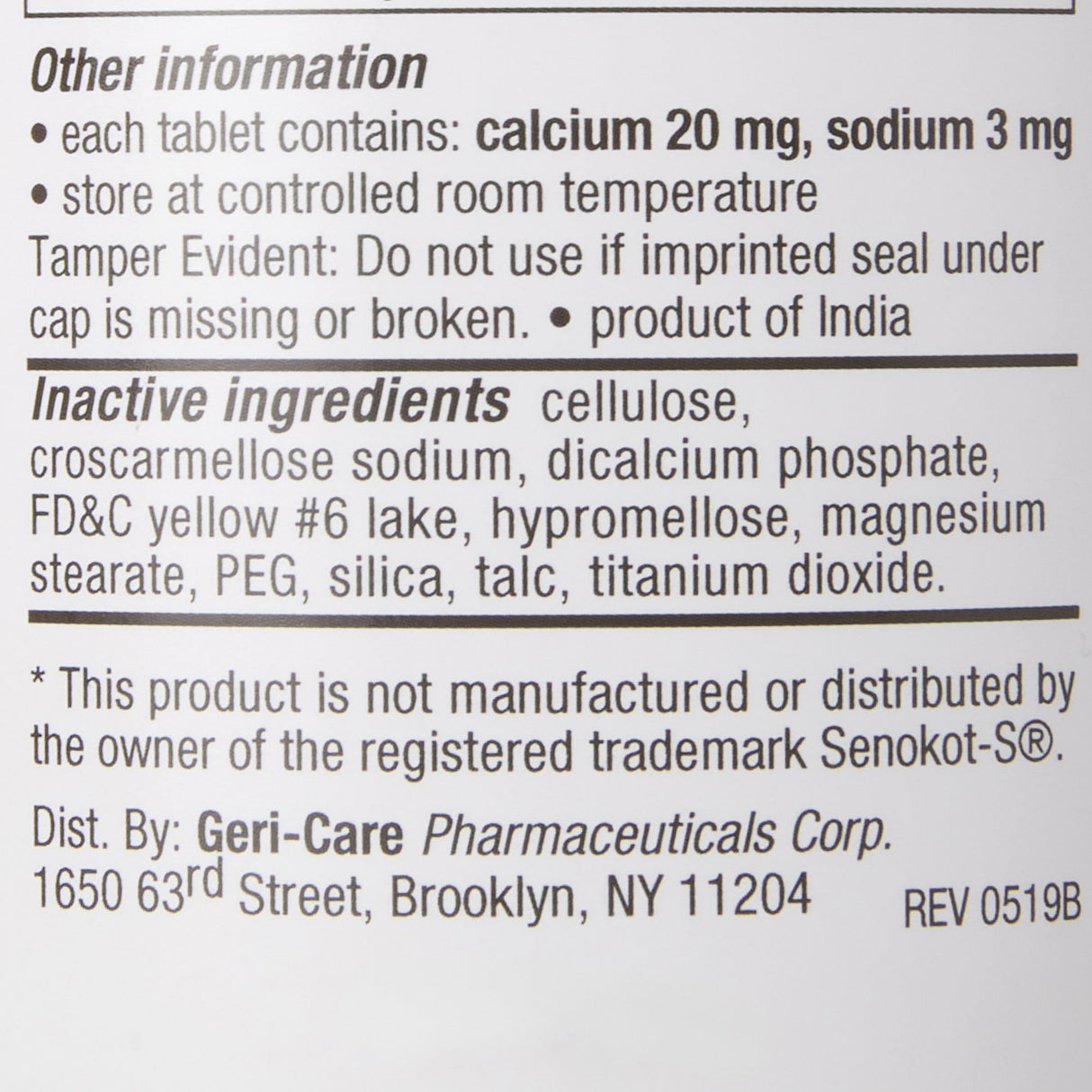 Stool Softener Laxative Health Star® Senna Plus Docusate Sodium Sennosides Tablets - BeHope