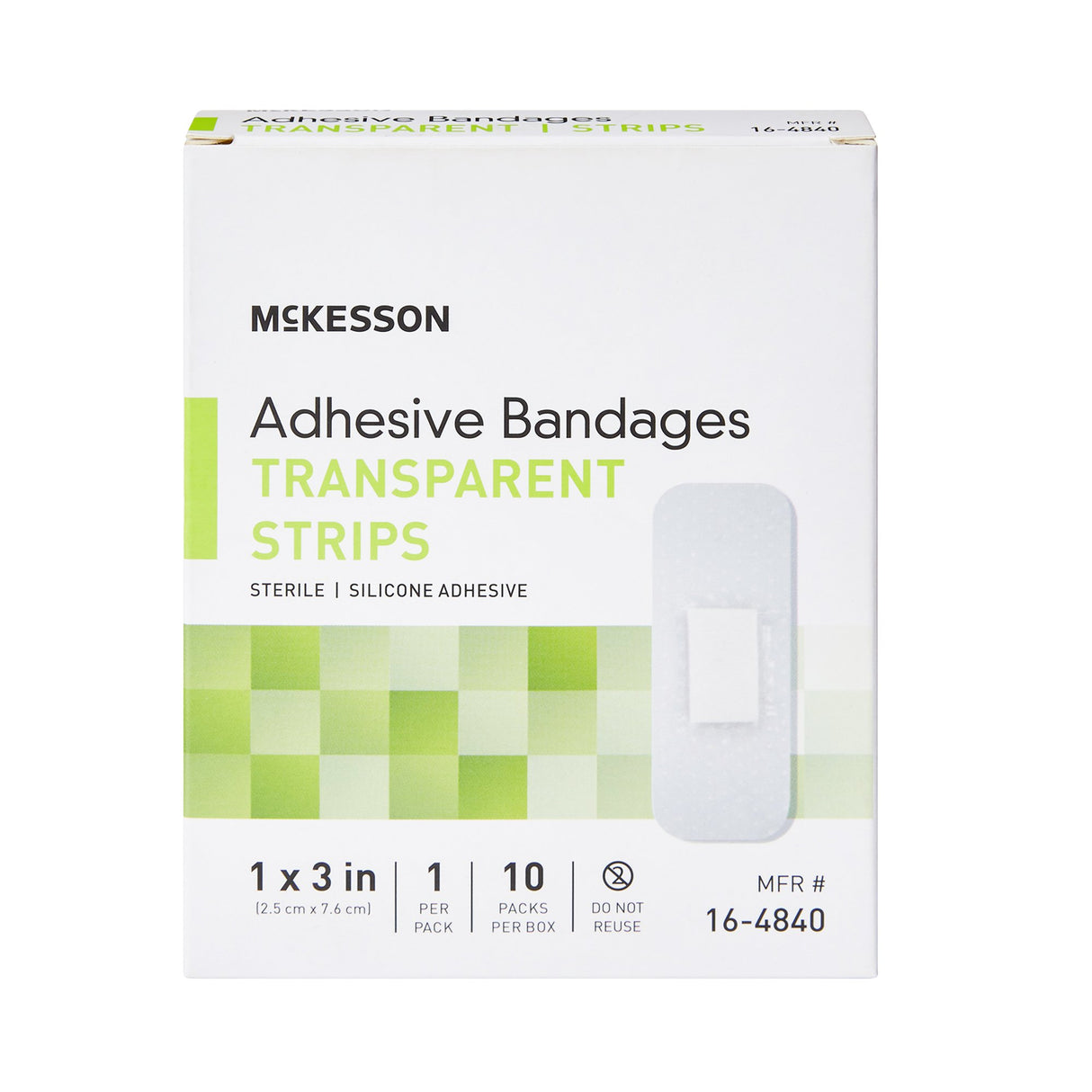 Waterproof Adhesive Strip McKesson Silicone Sheer 1 X 3 Inch Sterile - BeHope