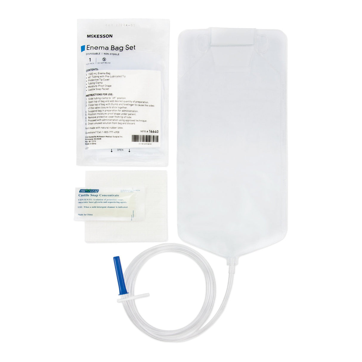 Enema Bag Set McKesson NonSterile 1500 mL - BeHope
