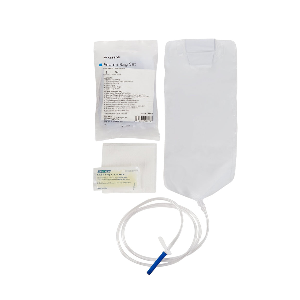 Enema Bag Set McKesson NonSterile 1500 mL - BeHope