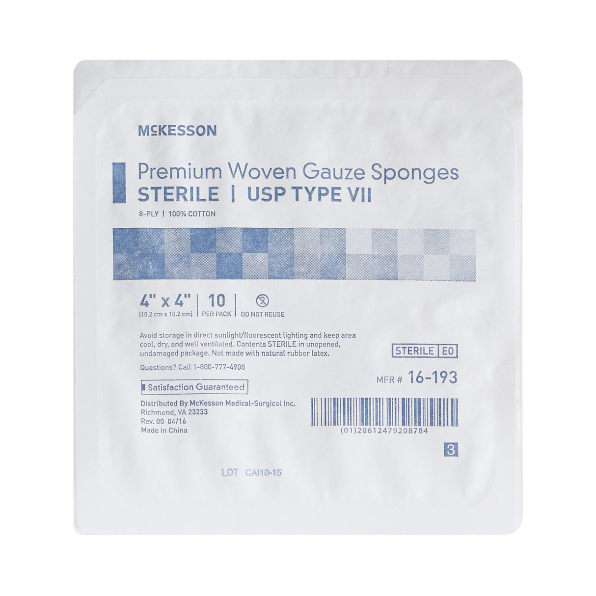 Gauze Sponge Mckesson Sterile for Wound Dressing in Easy Open Tray - BeHope