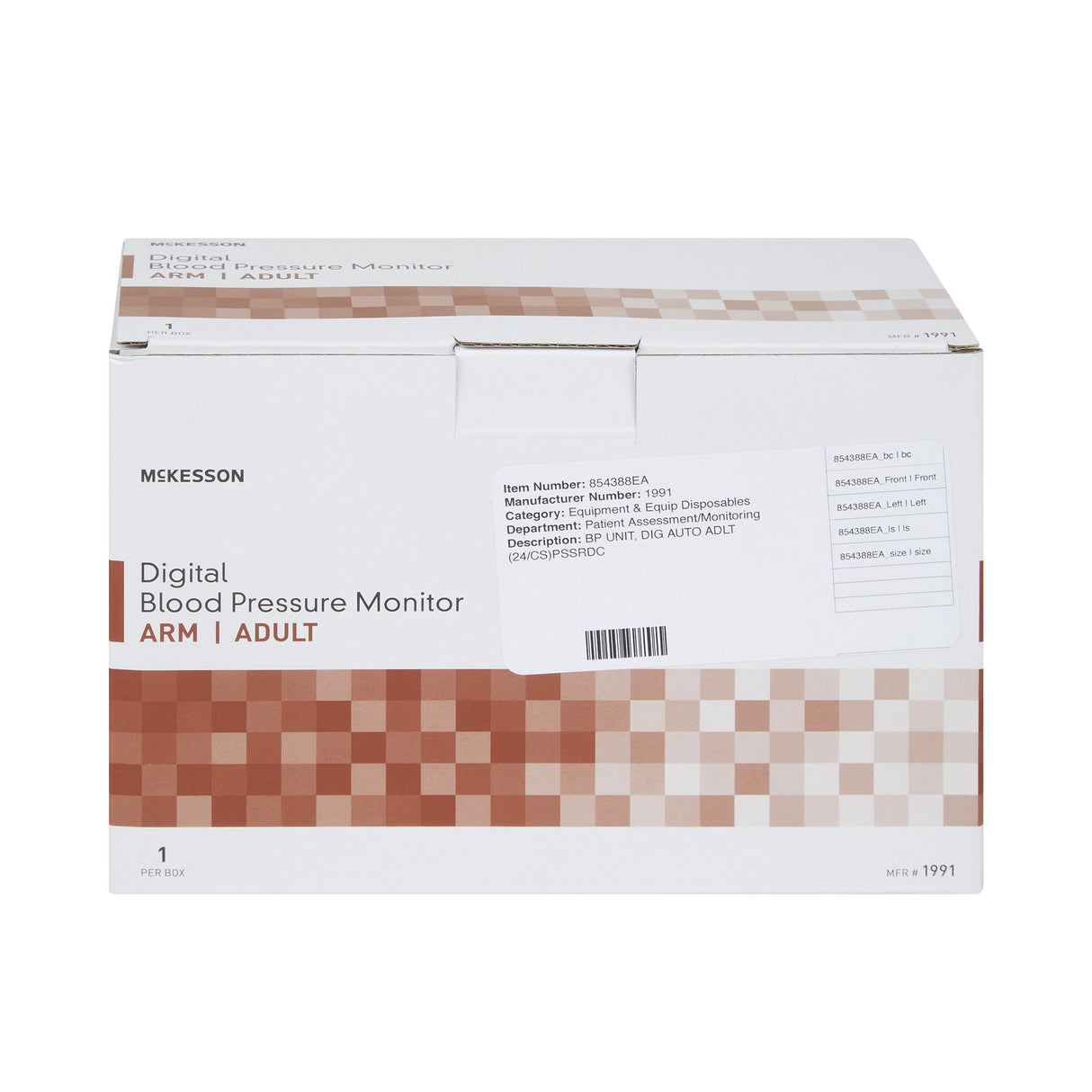 Mckesson Brand Automatic Digital Blood Pressure Monitor with Memory and Heartbeat Detection - BeHope