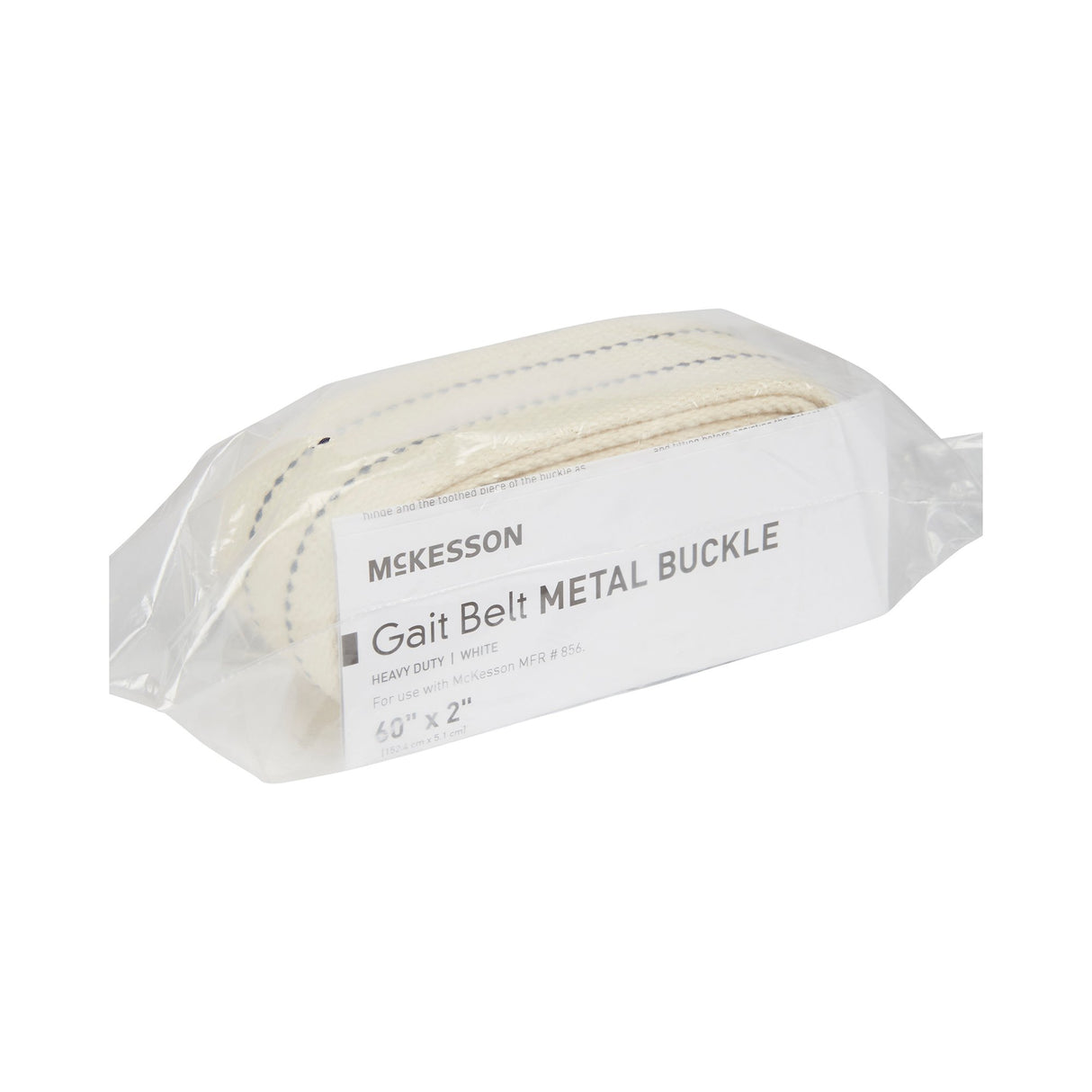 Gait Belt McKesson 60 Inch Length White Polyester - BeHope