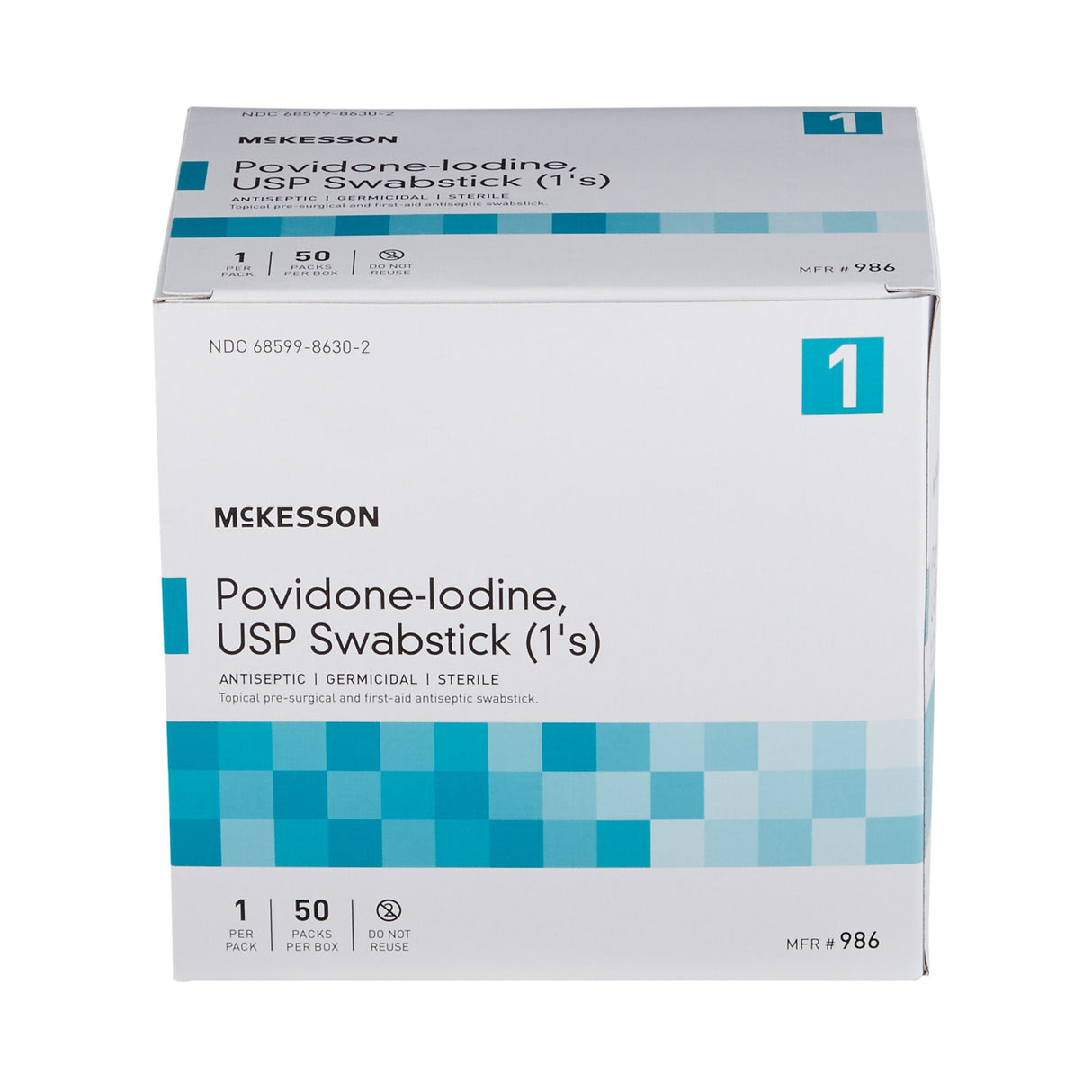 Impregnated Swabstick McKesson 10% Strength Povidone-Iodine Individual Packet Sterile - BeHope