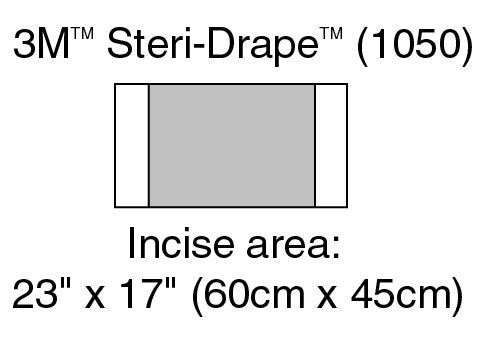 Surgical Drape 3M™ Steri-Drape™ Large Incise Drape 17 W X 23 L Inch Sterile - BeHope