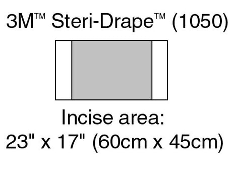 Surgical Drape 3M™ Steri-Drape™ Large Incise Drape 17 W X 23 L Inch Sterile - BeHope