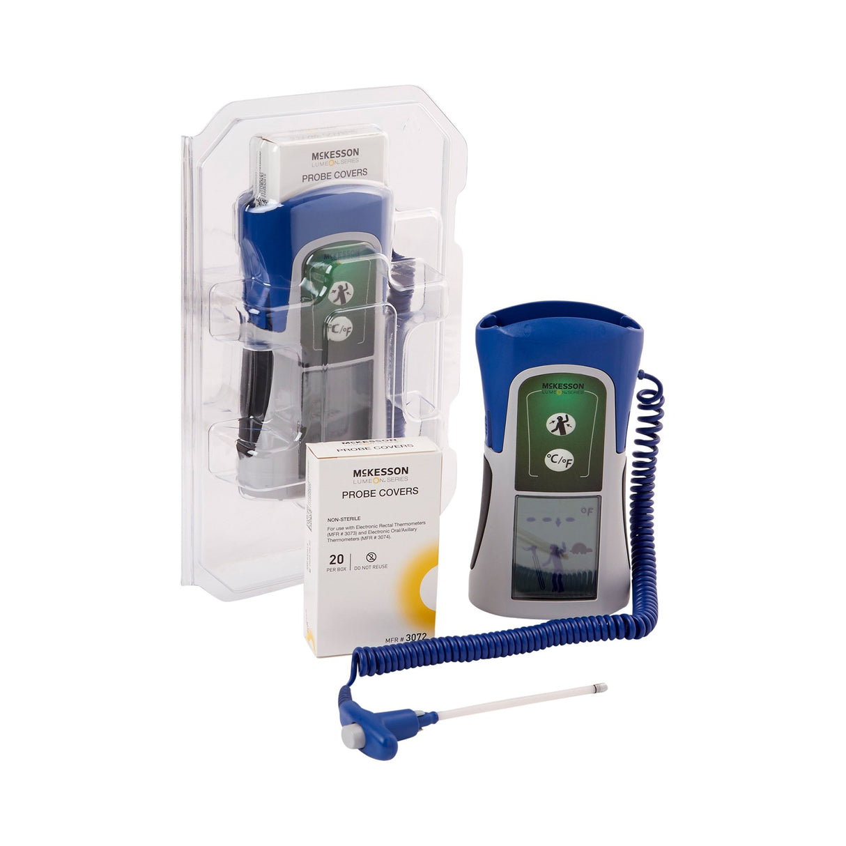 Electronic Probe Thermometer Mckesson Lumeon™ Oral / Axillary Probe Handheld - BeHope