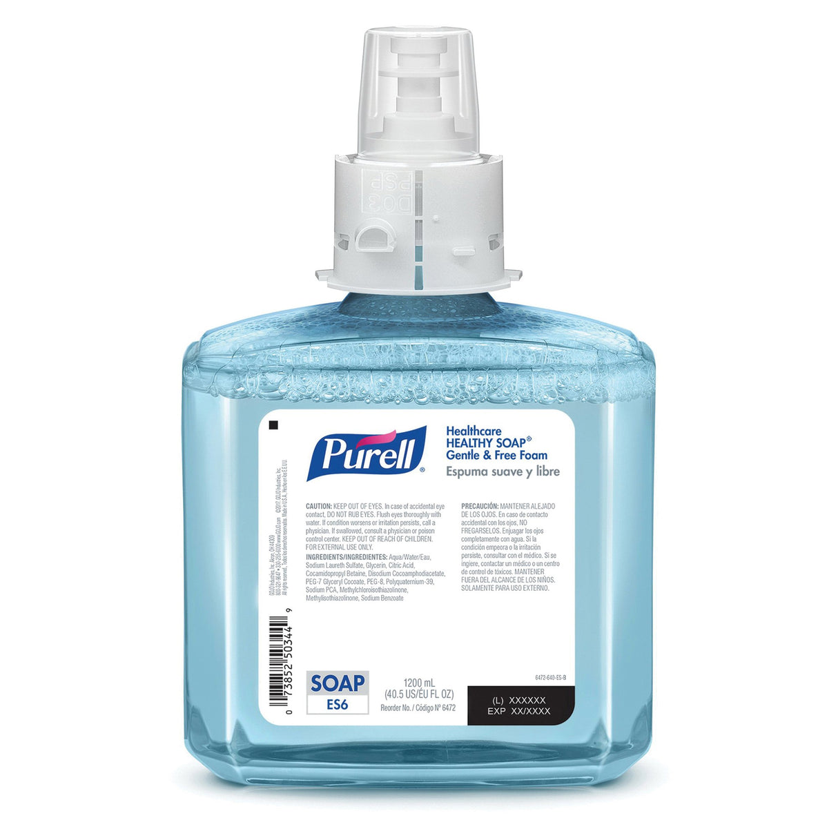 Soap Purell® Healthy Soap® Gentle & Free Foaming 1,200 mL Dispenser Refill Bottle Unscented - BeHope