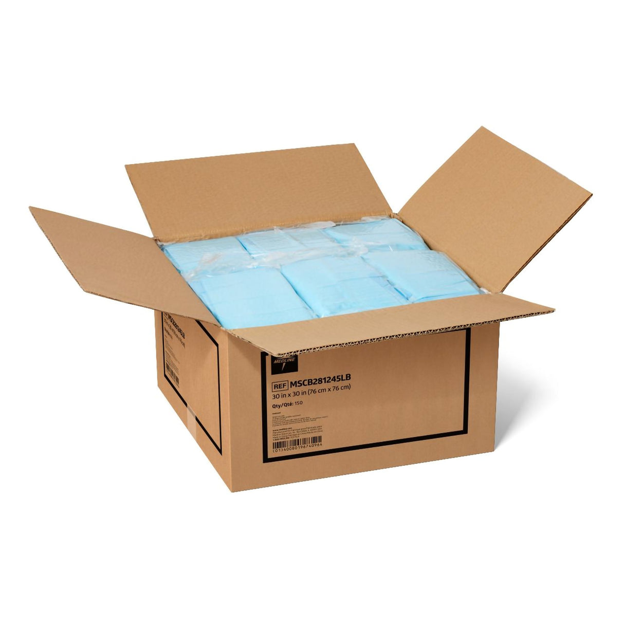 Disposable Underpad Protection Plus® 30 X 30 Inch Fluff Moderate Absorbency - BeHope