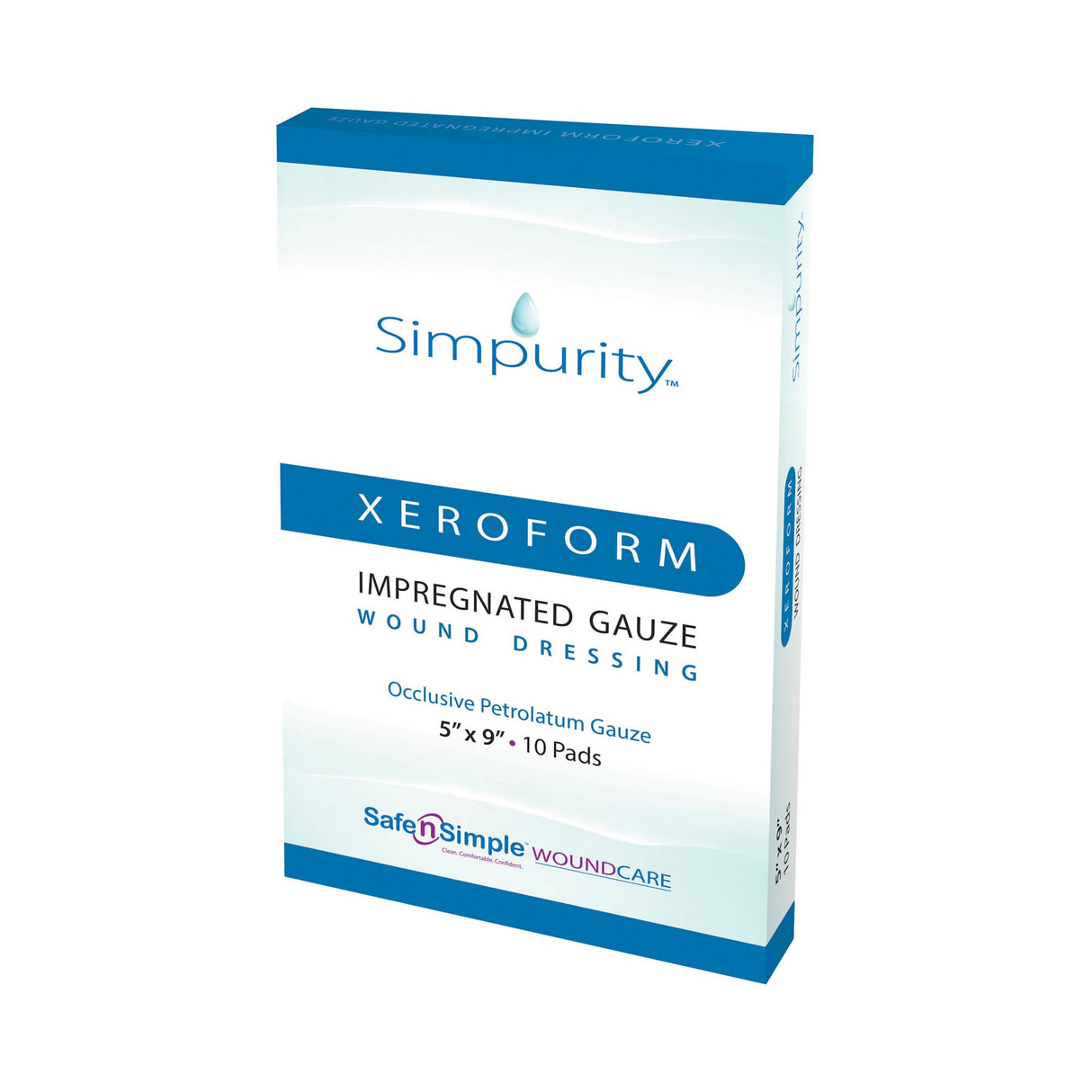 Xeroform Petrolatum Impregnated Dressing Simpurity™ Rectangle 5 X 9 Inch Sterile - BeHope