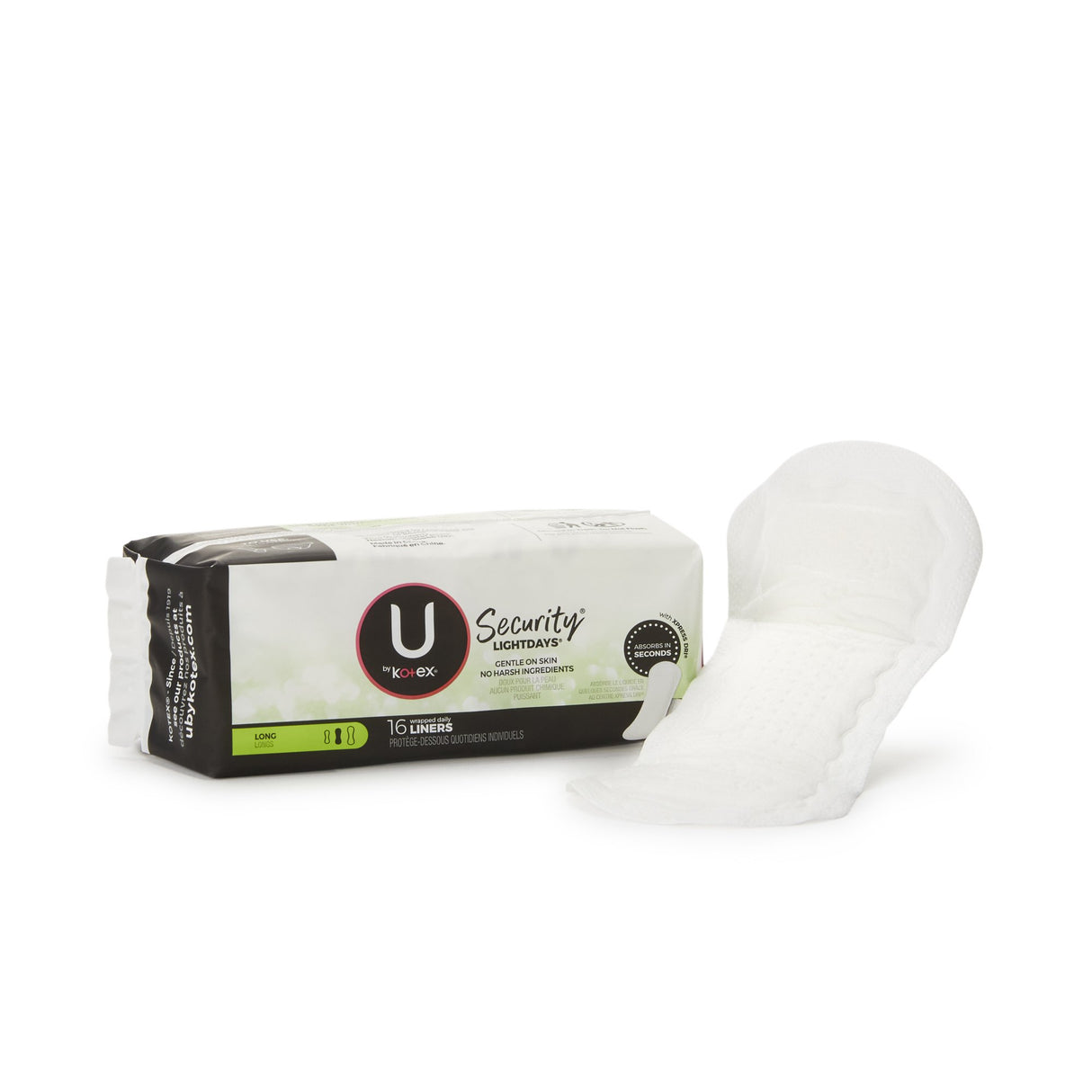 Panty Liner U by Kotex® Security® Regular Absorbency - BeHope
