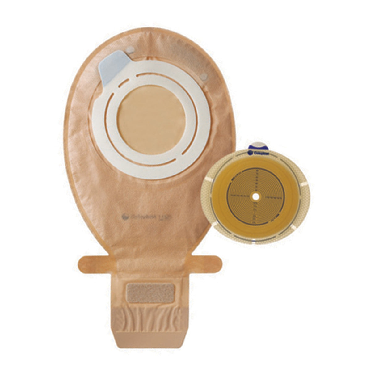 Ostomy Pouch SenSura® Flex Two-Piece System Maxi Length Flat, Trim to Fit 3/8 to 2-3/4 Inch Stoma Drainable - BeHope