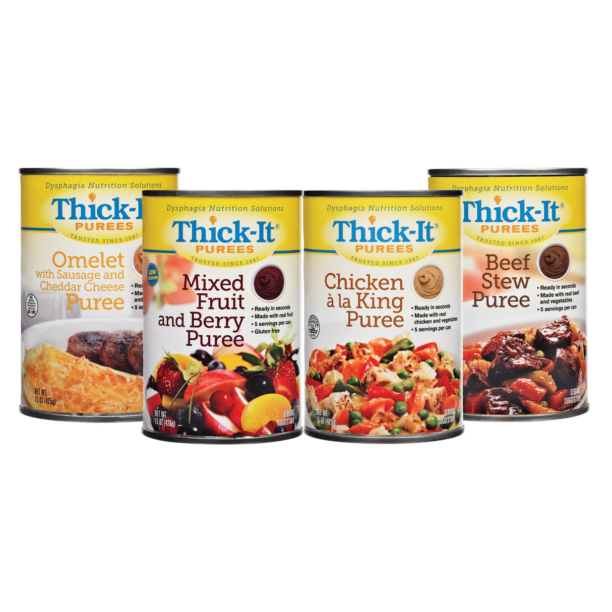 Thickened Food Thick-It® 15 oz. Can Beef Stew Flavor Puree IDDSI Level 4 Extremely Thick/Pureed - BeHope