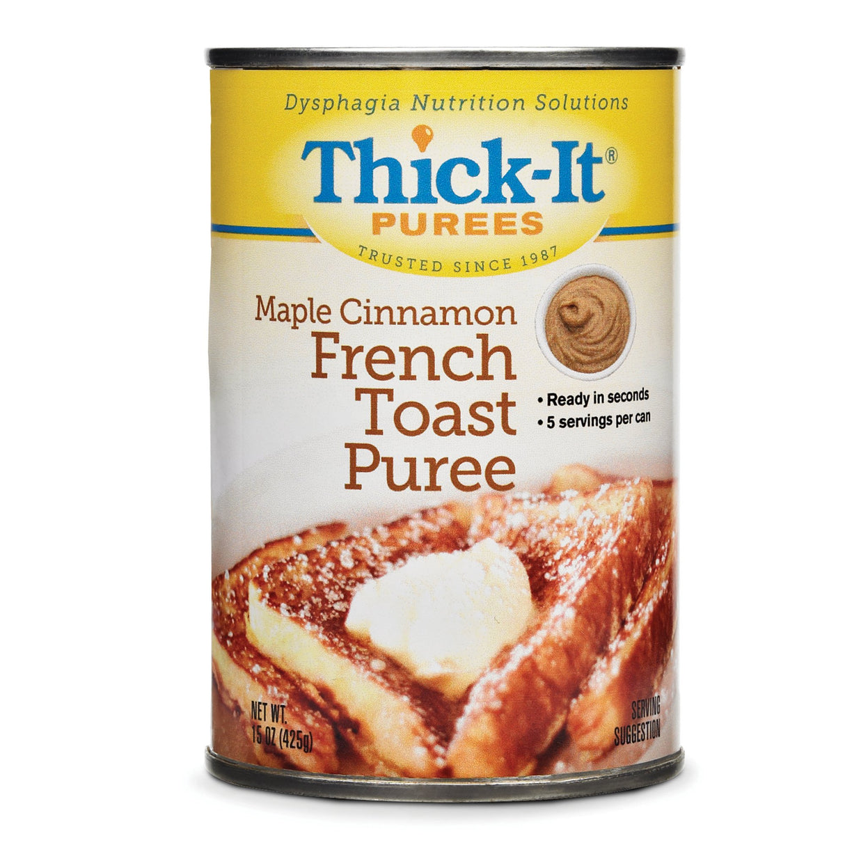 Thickened Food Thick-It® 15 oz. Can Maple Cinnamon French Toast Flavor Puree IDDSI Level 4 Extremely Thick/Pureed - BeHope