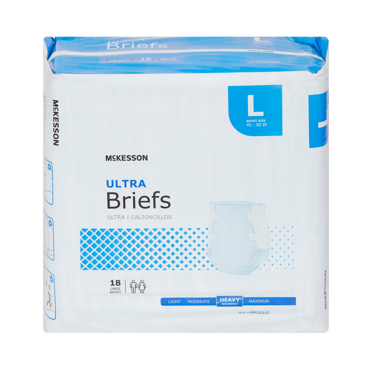 Unisex Adult Incontinence Brief McKesson Ultra Large Disposable Heavy Absorbency - BeHope