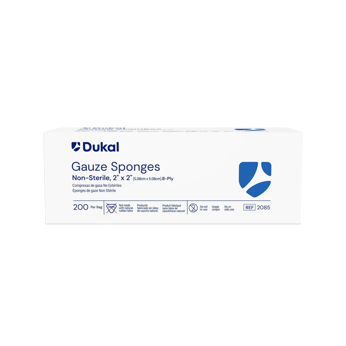 Gauze Sponge Dukal™ 2 X 2 Inch 8-Ply NonSterile 200 per Pack - BeHope