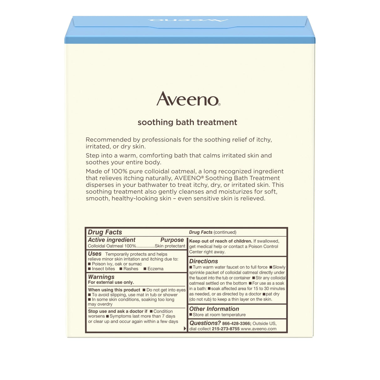 Bath Additive Aveeno® 1.5 oz. Individual Packet Unscented Powder - BeHope