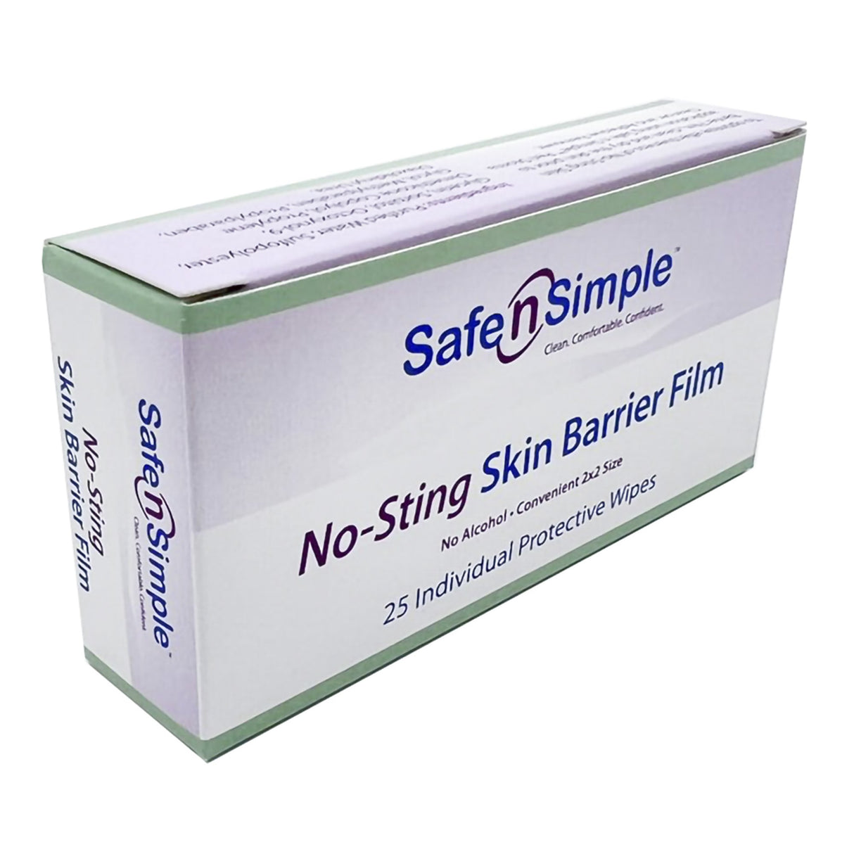 Skin Barrier Wipe Safe N Simple™ No-Sting 60% / 20% Strength Purified Water / Polyvinylpyrrolidone / Glycerin / Propylene Glycol Individual Packet Sterile - BeHope