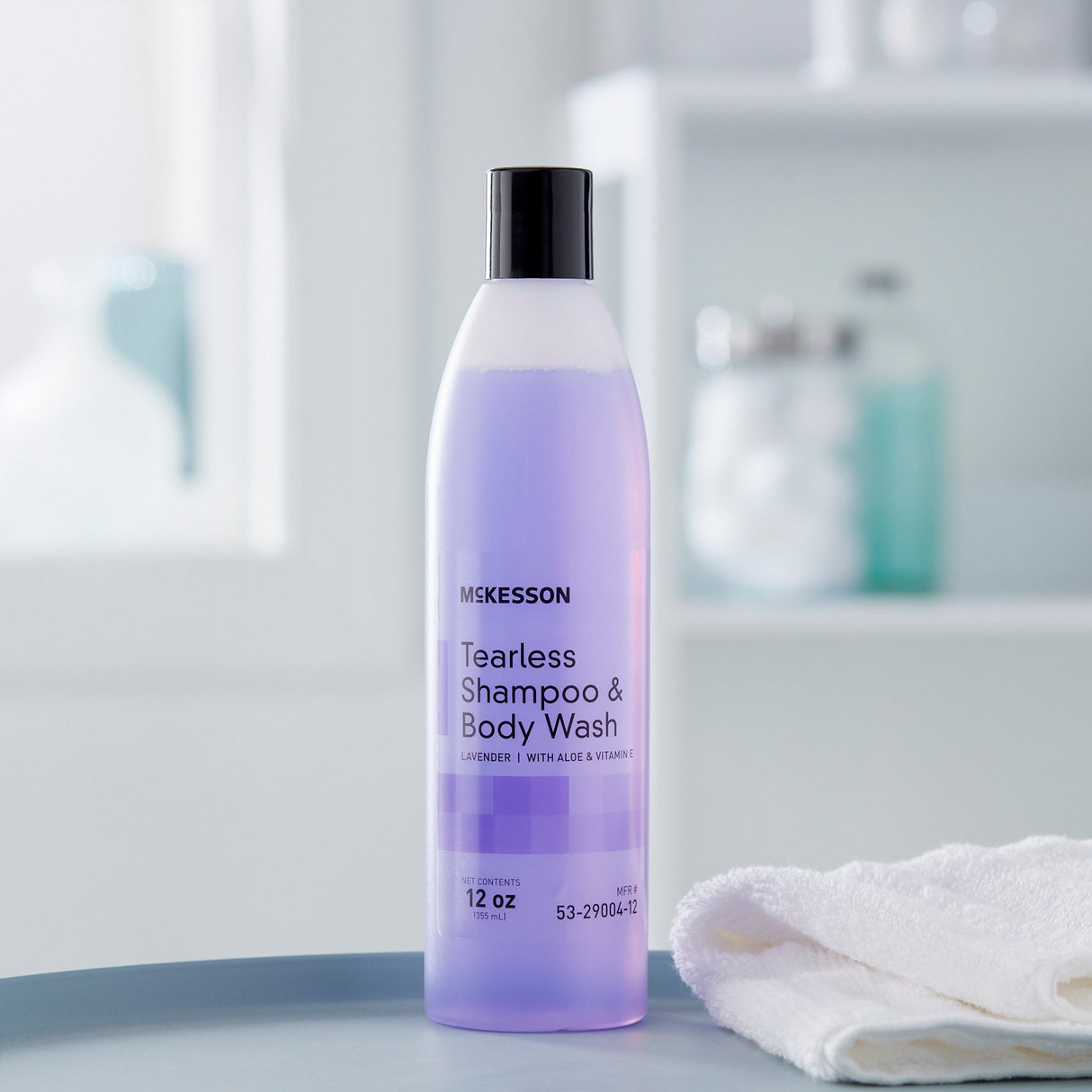 Tearless Shampoo and Body Wash McKesson 12 oz. Flip Top Bottle Lavender Scent - BeHope