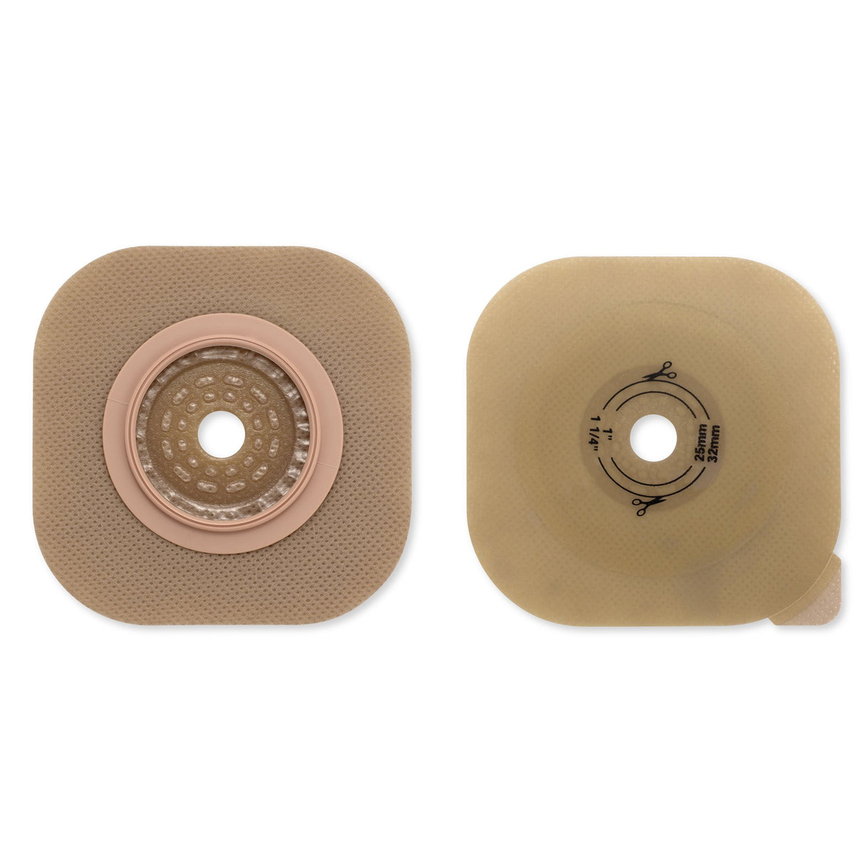 Ostomy Barrier CeraPlus™ New Image™ Trim to Fit, Extended Wear Without Tape 57 mm Flange Red Code Up to 1-3/4 Inch Opening - BeHope