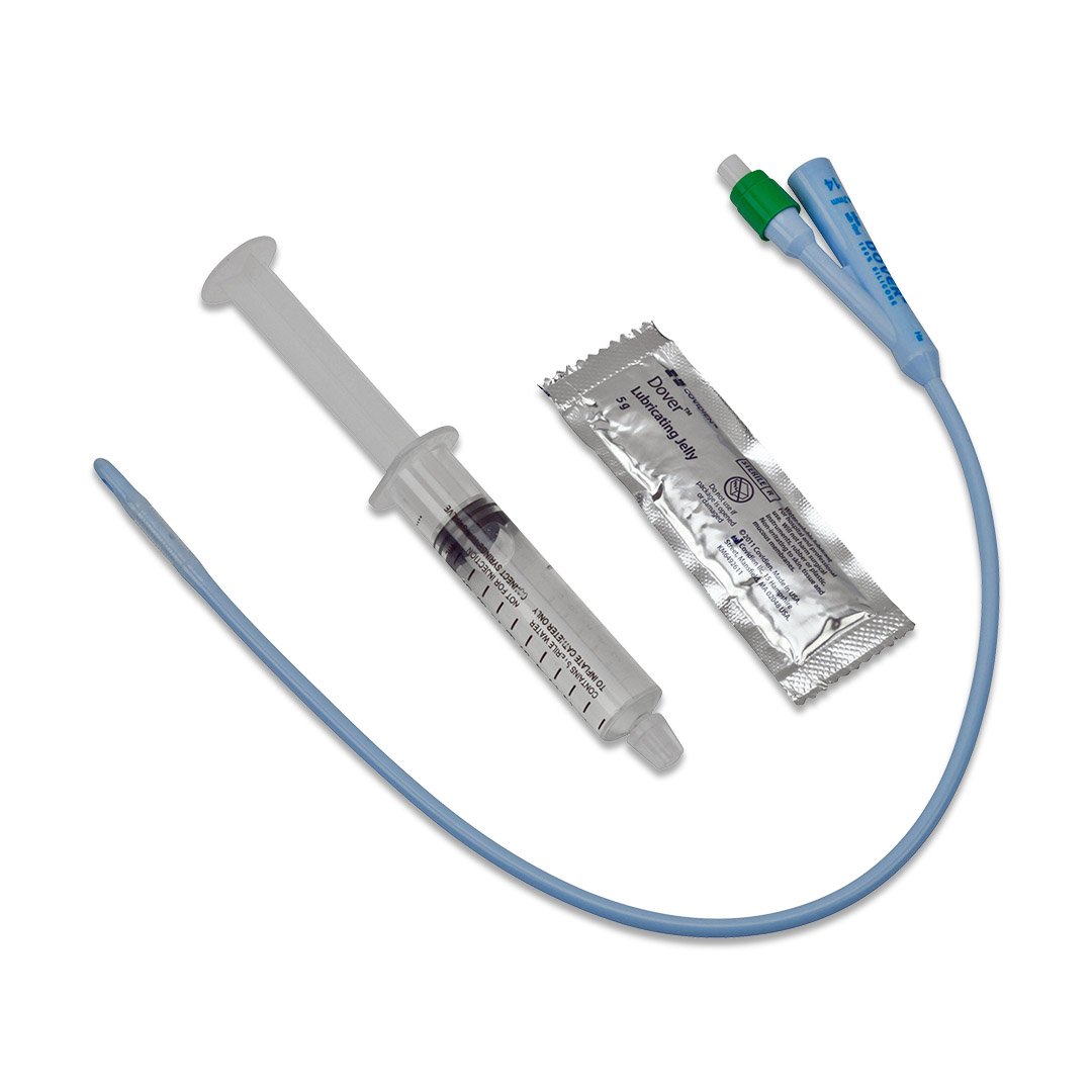 Foley Catheter Dover™ 3-Way Standard Tip 30 cc Balloon 16 Fr. Silicone - BeHope
