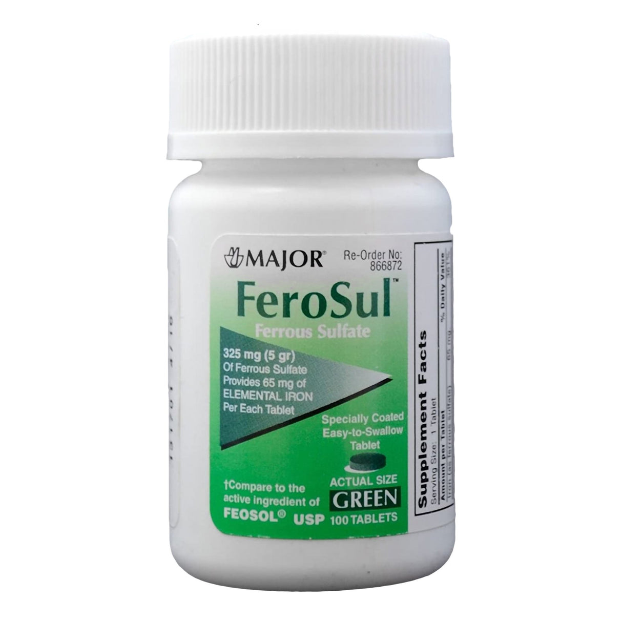 Mineral Supplement FeroSul® Iron 325 mg Strength Tablet 100 per Bottle - BeHope