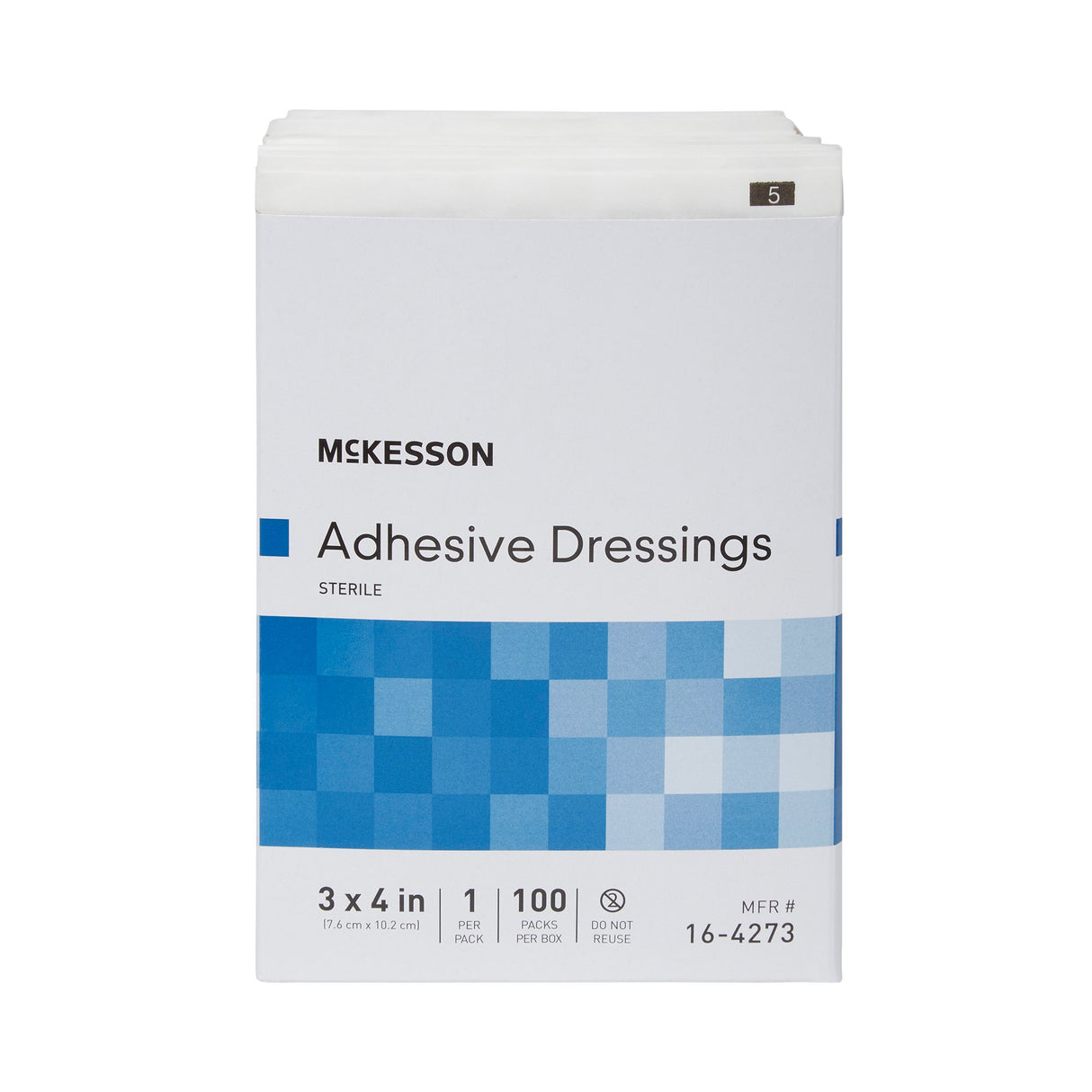 Non-Adherent Dressing with Adhesive McKesson 3 X 4 Inch Sterile 1 per Pack - BeHope