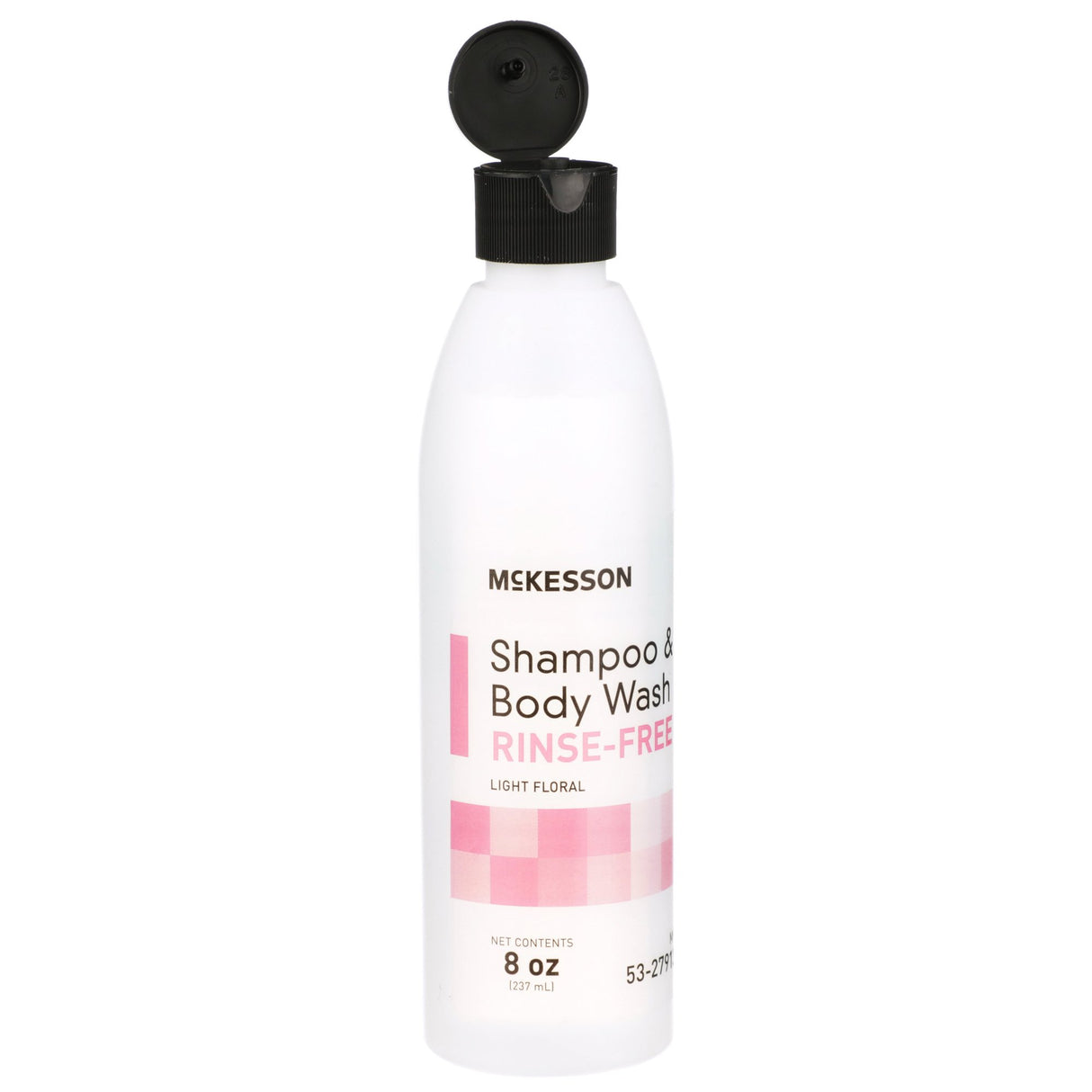 Rinse-Free Shampoo and Body Wash McKesson 8 oz. Flip Top Bottle Light Floral Scent - BeHope