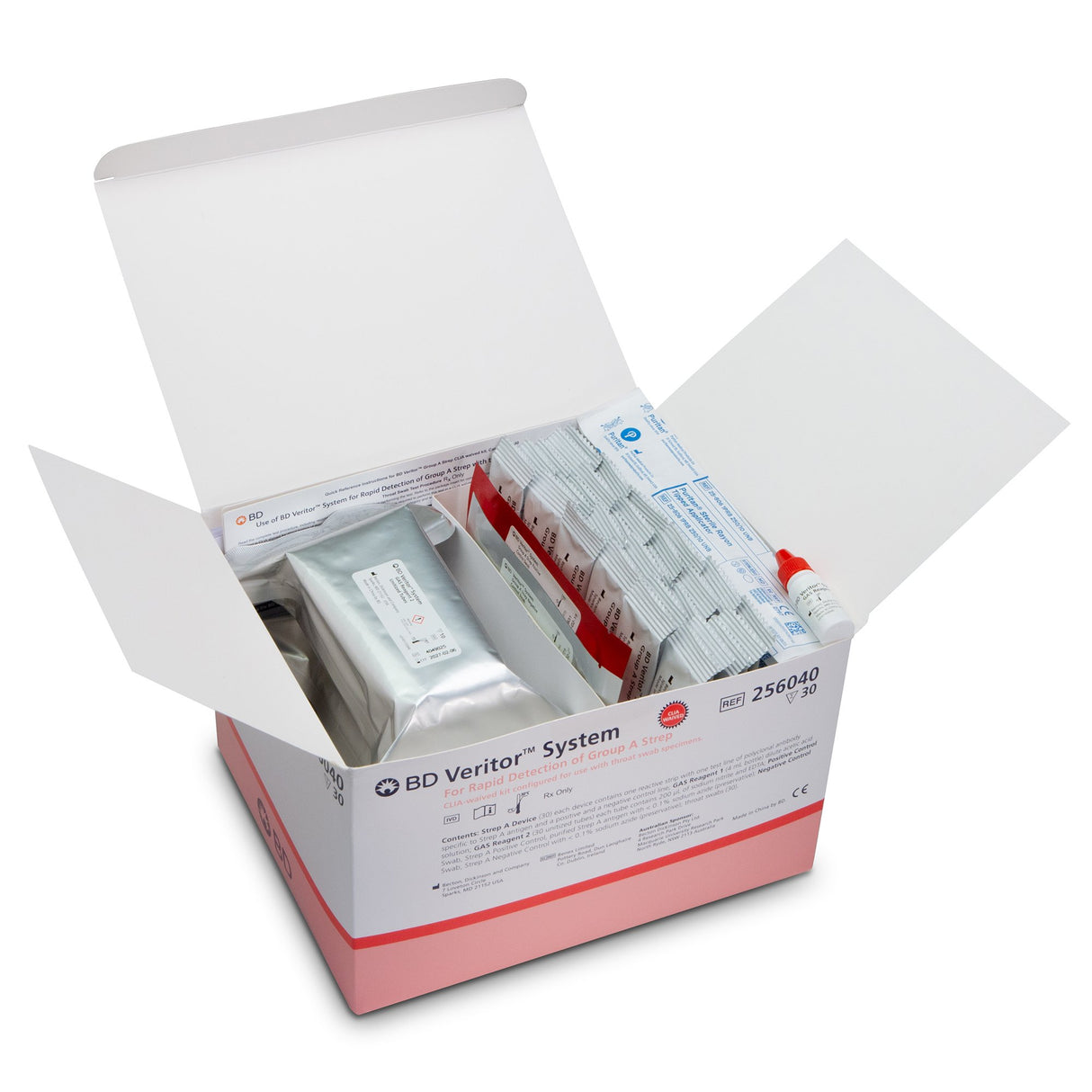 BD Veritor System Rapid Strep A Test Kit CLIA Waived - BeHope