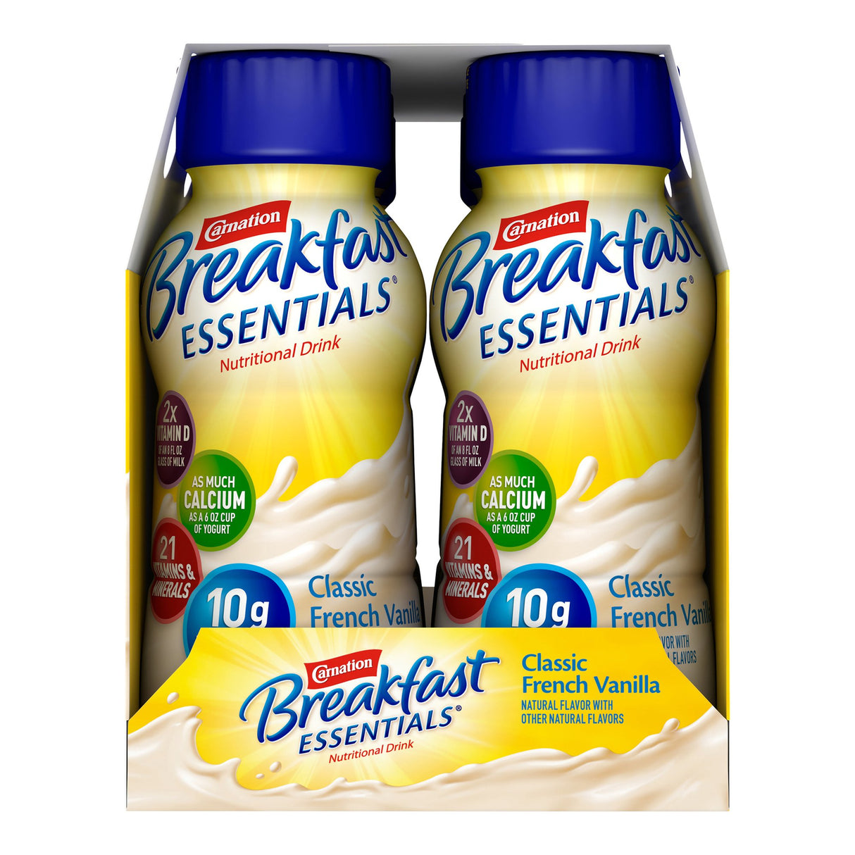 Oral Supplement Carnation Breakfast Essentials® Vanilla Flavor Liquid 8 oz. Bottle - BeHope