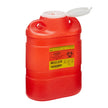 Sharps Container BD™ Red Base 13-2/5 H X 9-2/5 W X 5-3/10 D Inch Vertical Entry 2.05 Gallon - BeHope