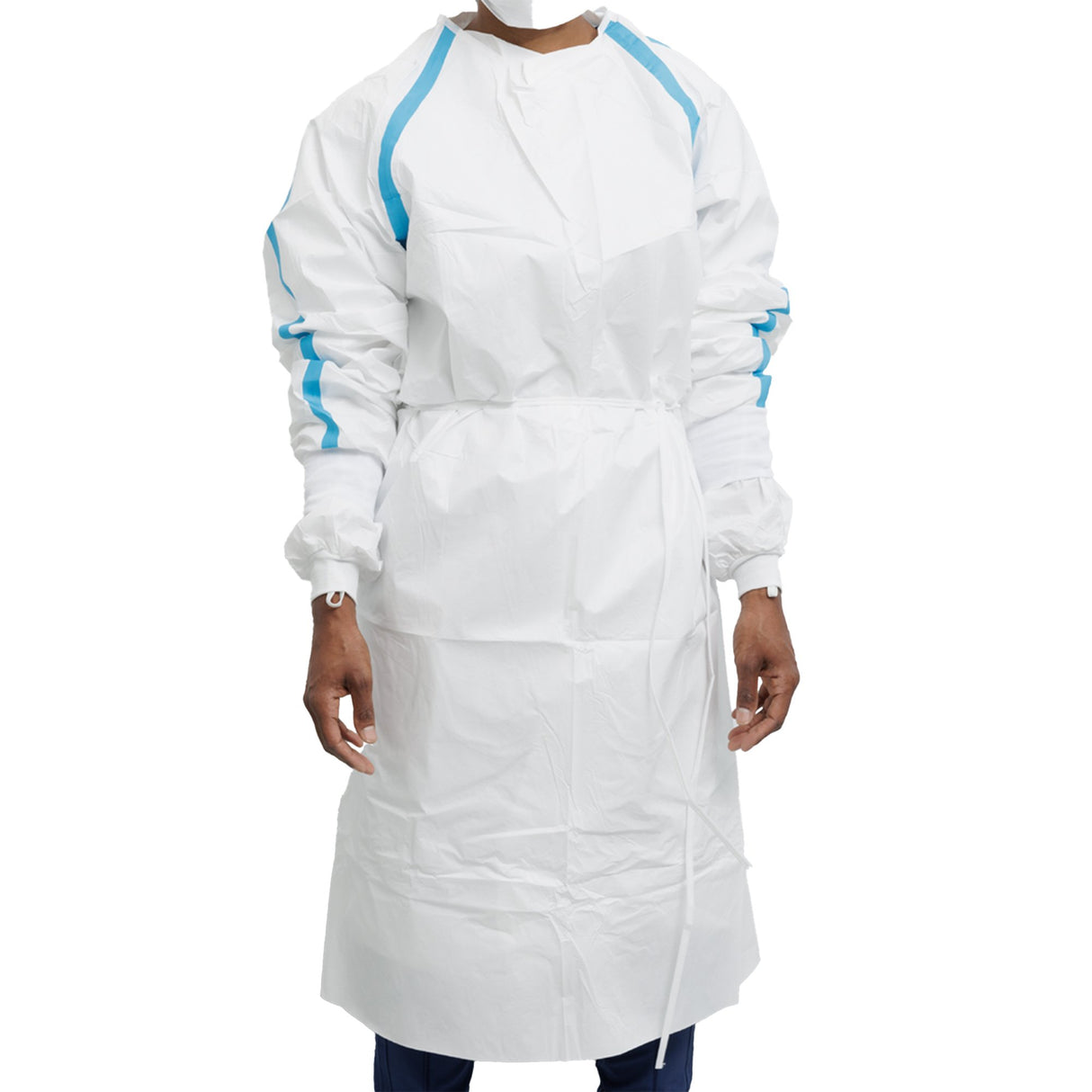 Chemotherapy Procedure Gown Contec® CritiGear™ Small / Medium White NonSterile ASTM D6978-05 Disposable - BeHope