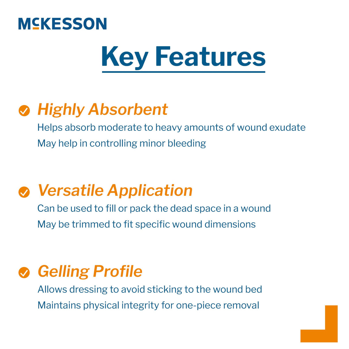 Alginate Dressing McKesson 2 X 2 Inch Square - BeHope